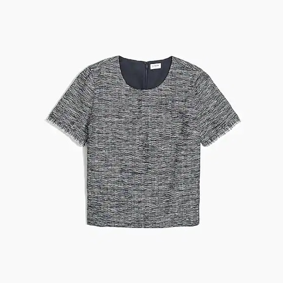 NWT J.Crew Tweed Top - Picture 4 of 10